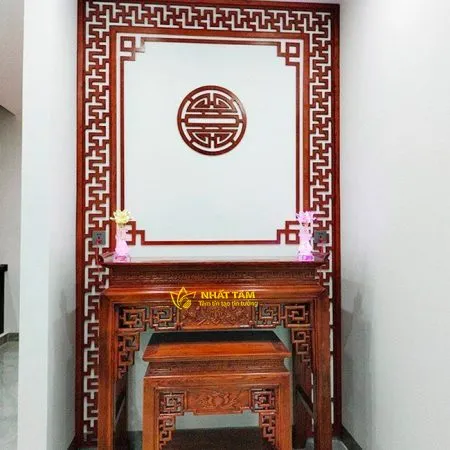 Bàn thờ tổ tiên mẫu Triện Sen cao cấp - BD1008