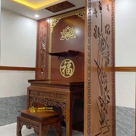 Mẫu Bàn Thờ Đứng Như Ý Lịch Sự, Trang Nghiêm - BD1012