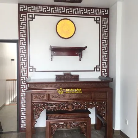 Mẫu Bàn Thờ Đứng Như Ý Lịch Sự, Trang Nghiêm - BD1012