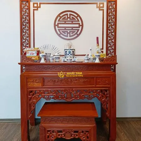Mẫu Bàn Thờ Đứng Như Ý Lịch Sự, Trang Nghiêm - BD1012
