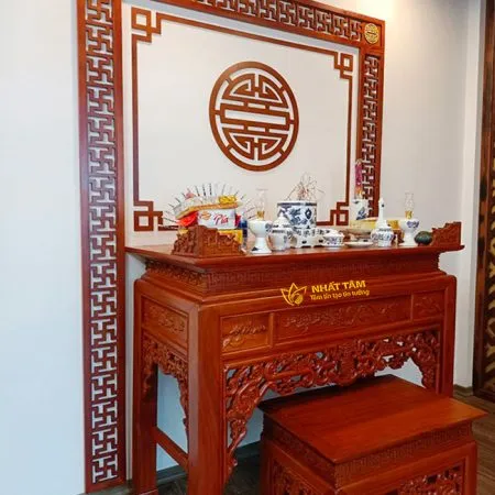 Mẫu Bàn Thờ Đứng Như Ý Lịch Sự, Trang Nghiêm - BD1012