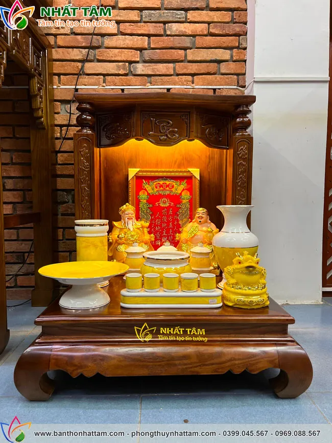 Bàn thờ ông địa thần tài phúc lộc thọ - BTTT3002