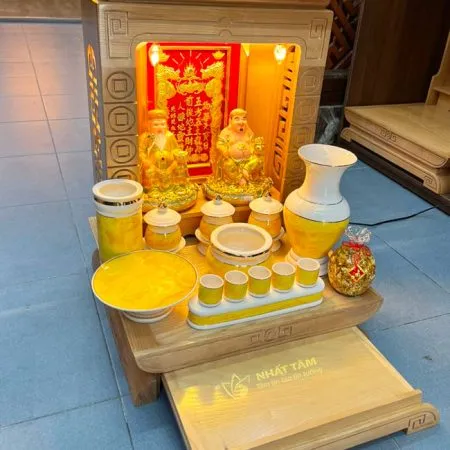 Bàn thờ thần tài thổ địa mẫu mới - BTTT3006
