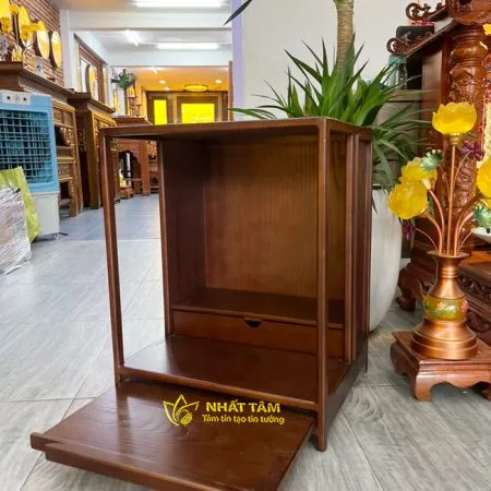 Bàn Thần Tài Gỗ Sồi Phong Cách Nhật - BTTT3012