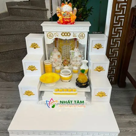 Bàn thờ thần tài thổ địa kim tiền hợp mệnh Kim - BTTT3013