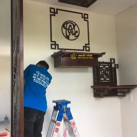 Bàn treo tường chữ Thọ thiết kế hiện đại - BTT5008