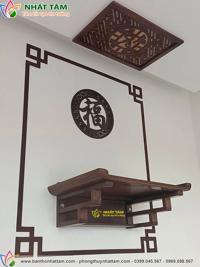 Bàn thờ treo ông táo đơn giản - BTTT1012