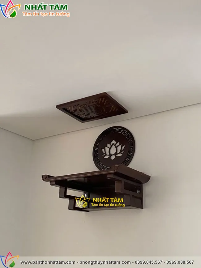 Bàn thờ treo gỗ sồi hiện đại - BTTT5014