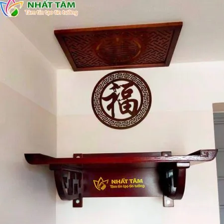 Bàn thờ treo gỗ sồi hiện đại - BTT5016