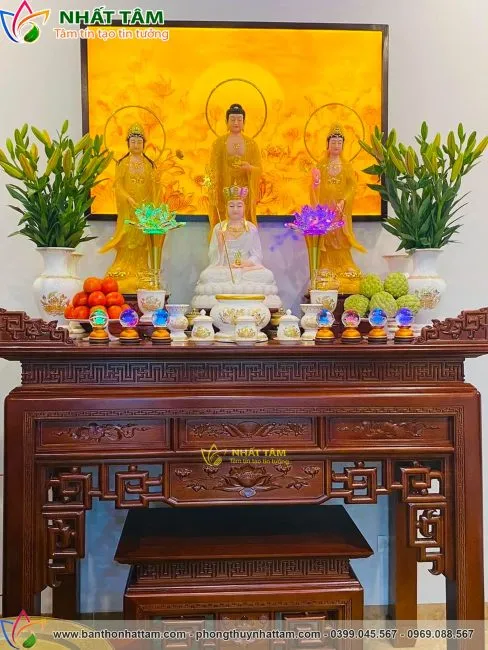 Tranh trúc chỉ hoa sen khung chữ nhật - TTC2003