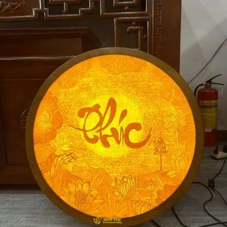Tranh trúc chỉ chữ Phúc - TCC2017