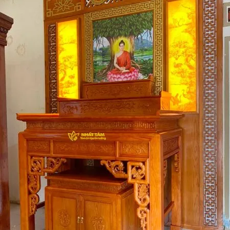Bàn Thờ Phật Tam Cấp Trang Nghiêm - BD1027