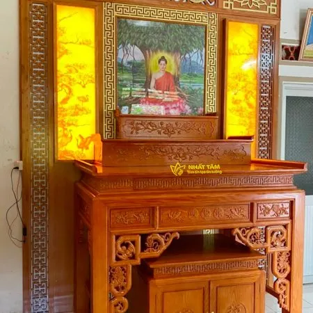 Bàn Thờ Phật Tam Cấp Trang Nghiêm - BD1027
