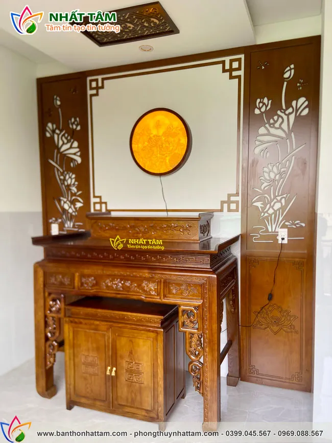 Bàn Thờ Phật Tam Cấp Trang Nghiêm - BD1027