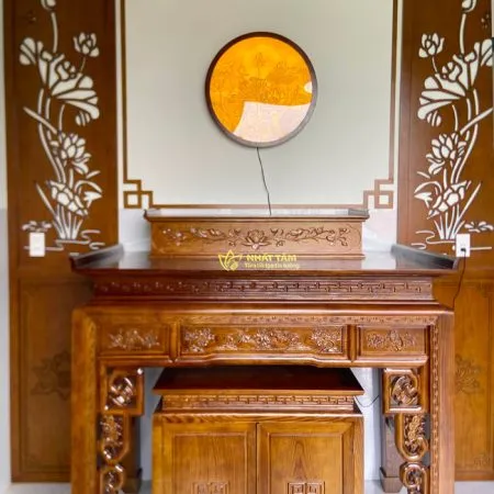 Bàn Thờ Phật Tam Cấp Trang Nghiêm - BD1027