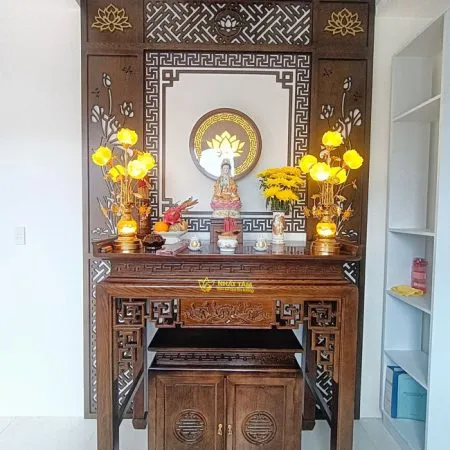 Bàn Thờ Phật Tam Cấp Trang Nghiêm - BD1027