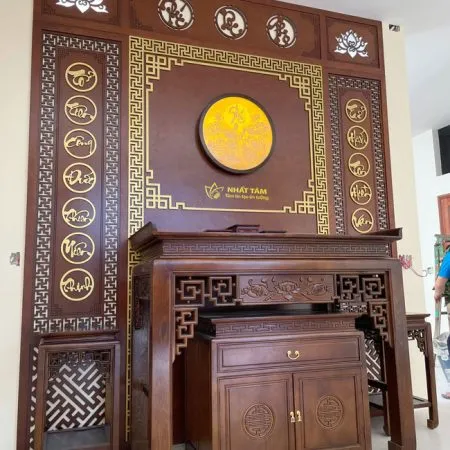 Bàn Thờ Phật Tam Cấp Trang Nghiêm - BD1027