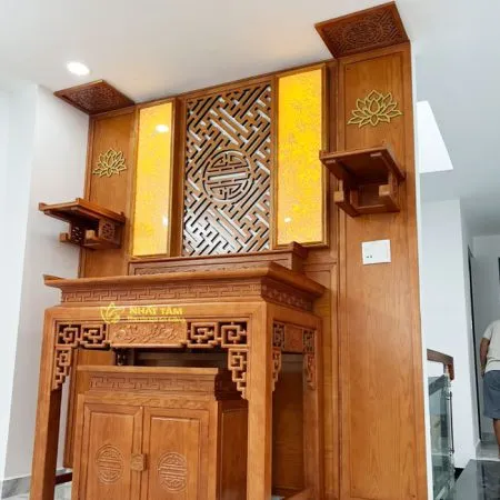 Bàn thờ gia tiên gỗ cao cấp sang trọng - BD1033