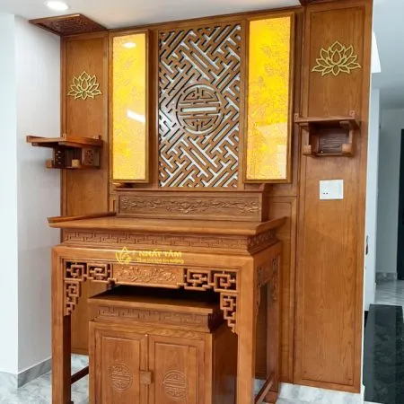 Bàn thờ gia tiên gỗ cao cấp sang trọng - BD1034