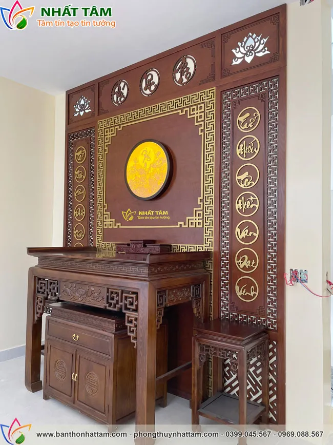Dự án thiết kế phòng thờ nhà anh Hưng tại Phú Dương - Huế 
